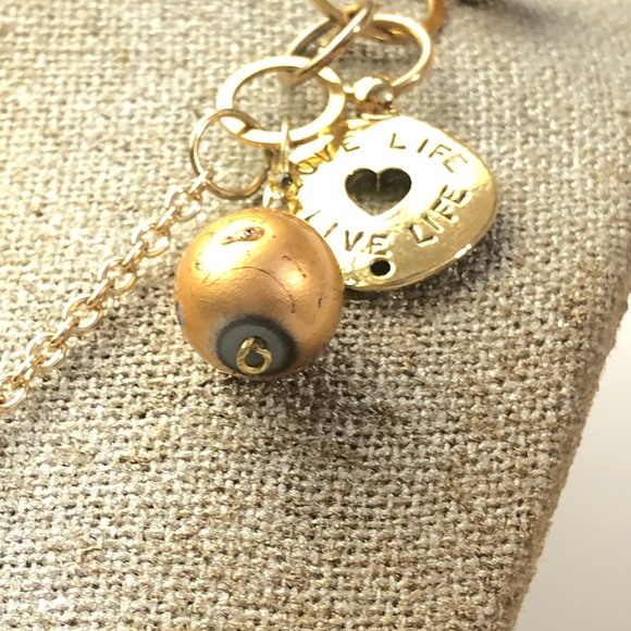 🐷 Gold Toned Charm Necklace - Picture 6 of 8